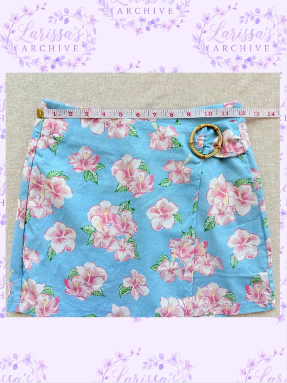 dELiA*s by Dolls Kill | "Long Hot Summer" Hibiscus Two-Piece Set | Size XS - Picture 9 of 16